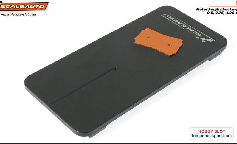 Plancha Aluminio Mecanizada para Medición Alturas Motor: Galgas de 0.5, 0.75, 1.00 y 1.25mm.