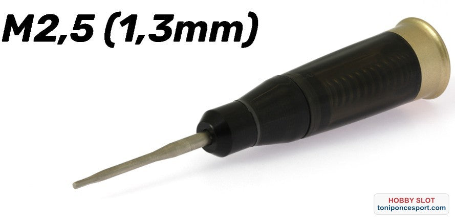 LLave Allen M2.5 (1,3mm) Dinamometrica con Mango en Aluminio/Plástico Negro y Punta Intercambiable.