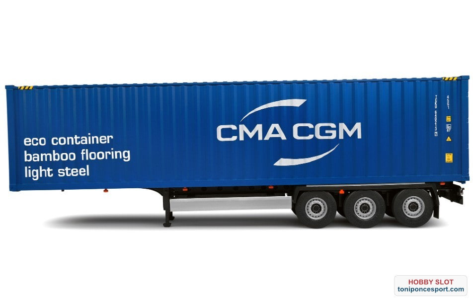 Trailer Semirremolque Porta Contenedores 2024 Azul.