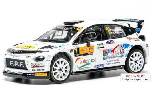 Lancia Ypsilon Rally2 HF Integrale Nº22 A. Grugnola / A. Sassi Ganador Rally dei Laghi 2026 1/43
