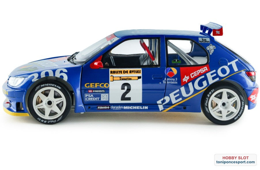 Peugeot 306 MAXI BLUE #2 J. Ascona / J. Billmaier Rally De Aviles 1997