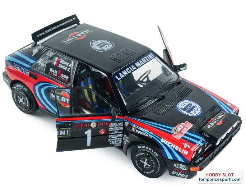 Lancia Delta HF Integrale HOMENAJE A BIASON Rallye Montecarlo 1990 A.SACCO