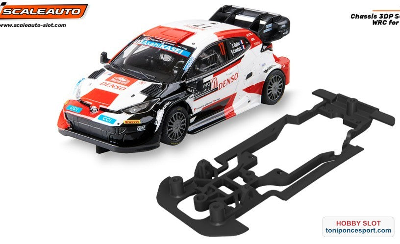 Chasis 3DP SCX TOYOTA YARIS WRC para Soporte Motor RT3