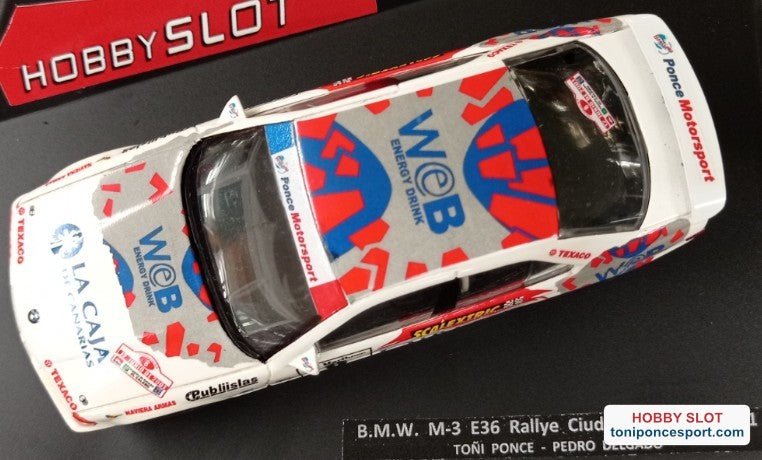 Calca BMW M3 E36 Rallye Telde 2.001 " Toñi Ponce - P. Delgado " 1/18