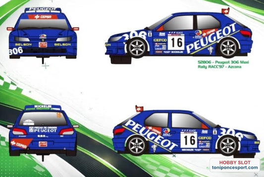 Peugeot 306 Maxi Kit Car Rally RAC 1997 - Azcona.