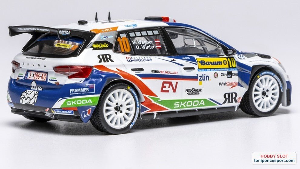 Skoda Fabia RS Rally2 #10 S. Wagner / G. Winter Barum Rally 2023.