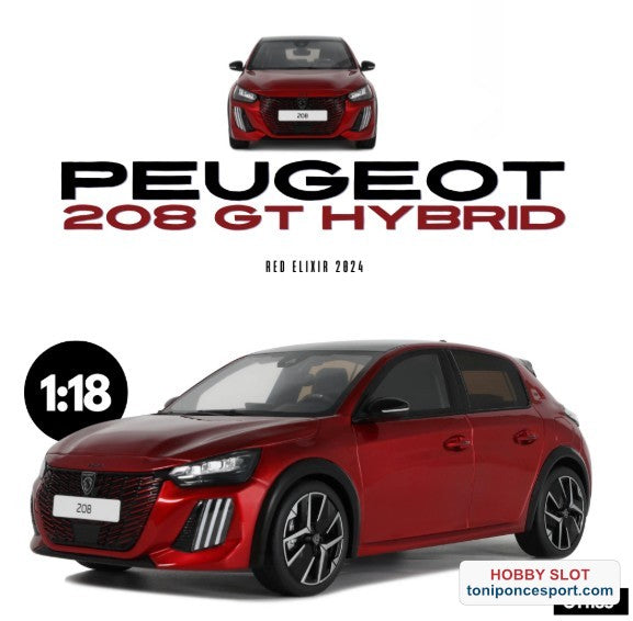 PEUGEOT 208 GT HYBRID RED ELIXIR 2024