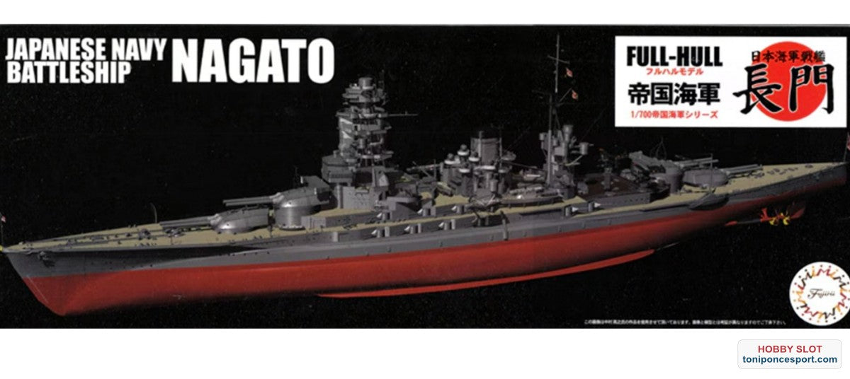 IJN Acorazado Nagato con casco completo (KG-8) Kit 1/700