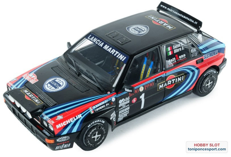 Lancia Delta HF Integrale HOMENAJE A BIASON Rallye Montecarlo 1990 A.SACCO