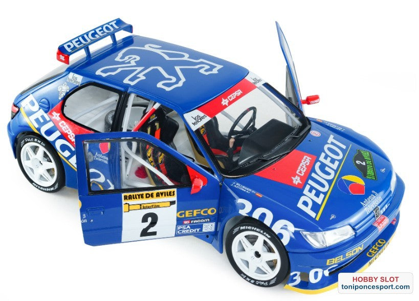 Peugeot 306 MAXI BLUE #2 J. Ascona / J. Billmaier Rally De Aviles 1997