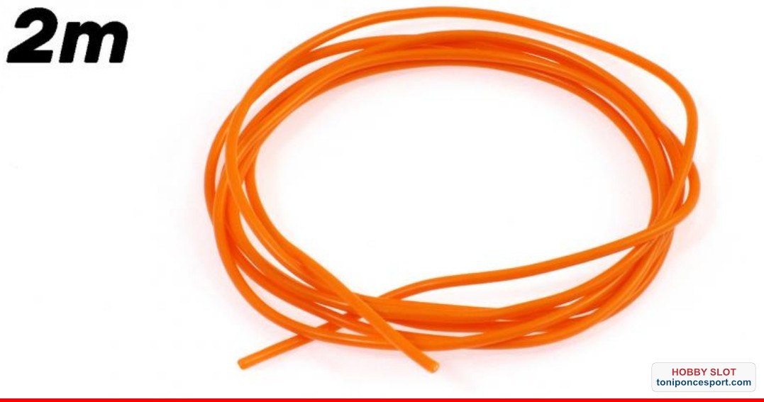 Cable 1,5mm. Naranja Siliconado. 1 metro.