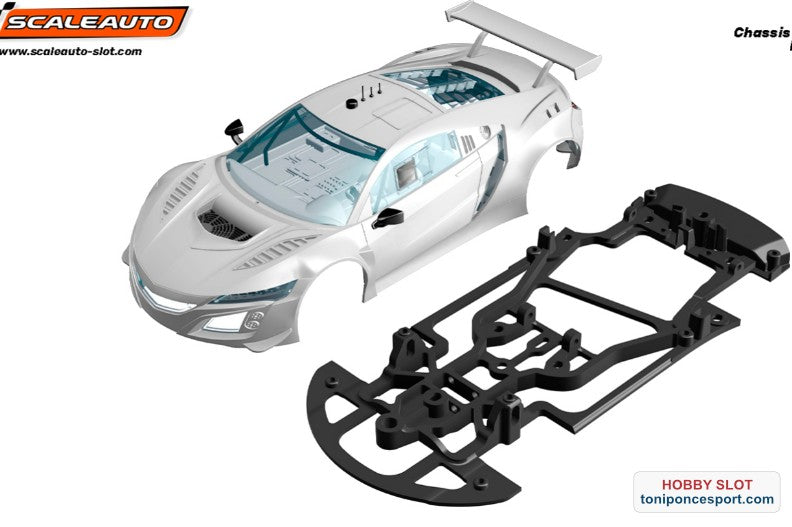 Chasis 3DP Scaleauto GT3 H. NSX V.3 para Soporte Motor RT4.
