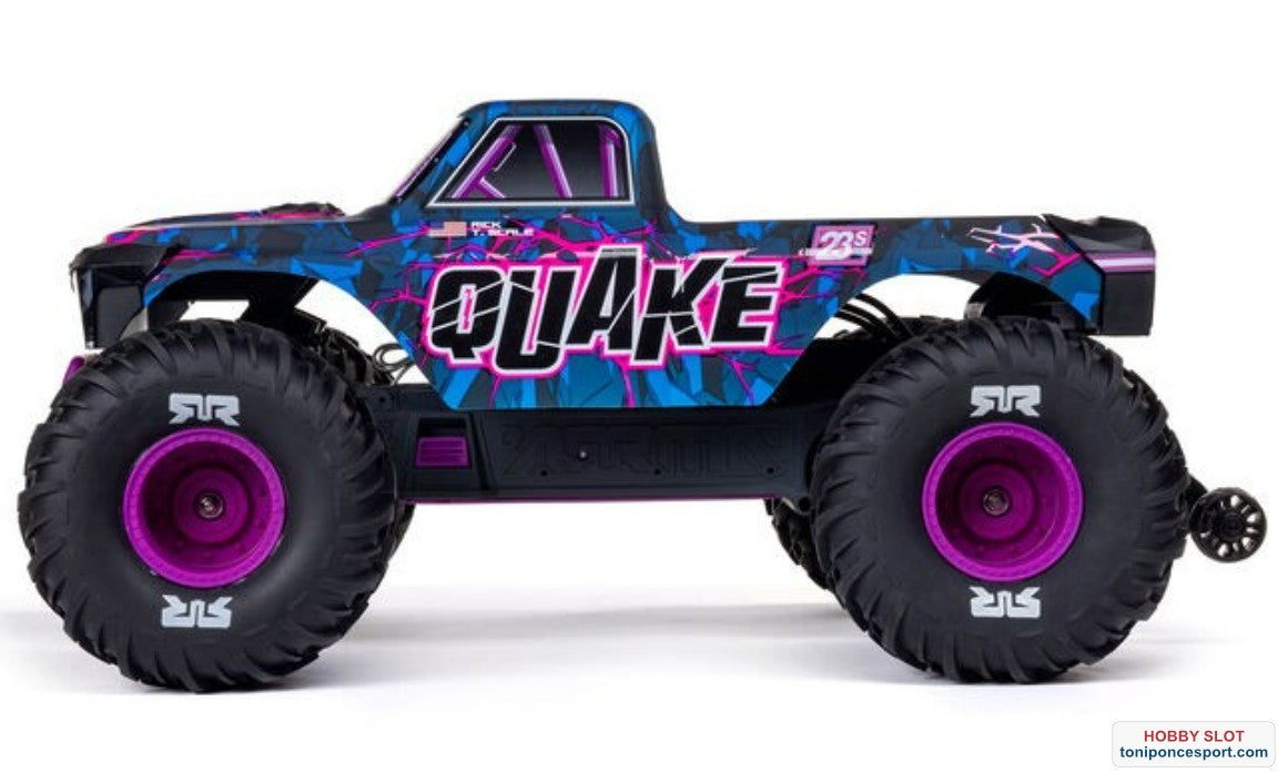 QUAKE 223S DSC 2WD RTR Brushless Monster Truck Purple 1/10