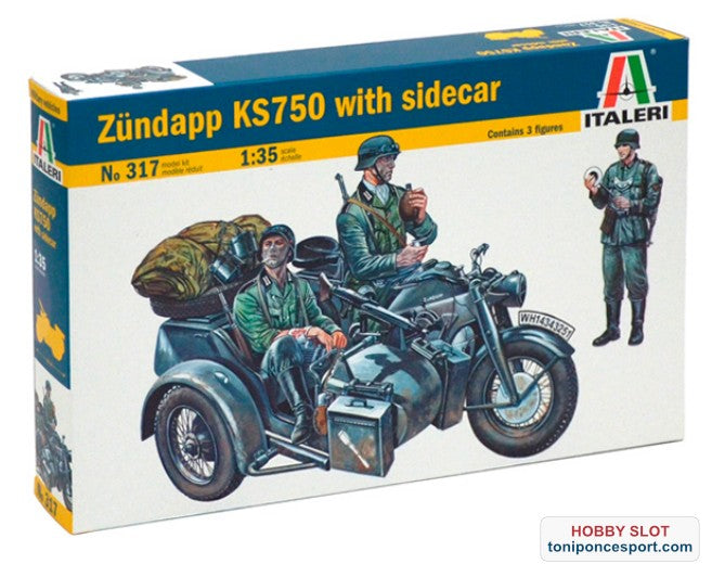 Moto militar Zündapp KS750 1:35