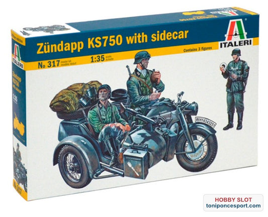 Moto militar Zündapp KS750 1:35
