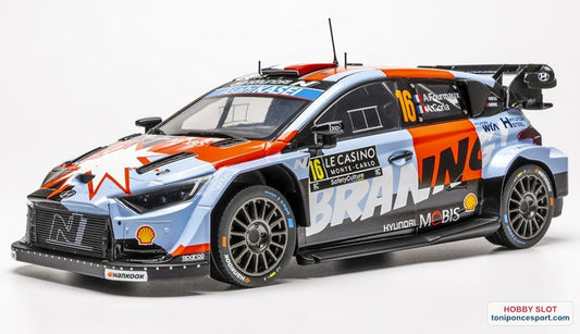 Hyundai i20 N Rally1 Rallye Monte Carlo 2026 Nº16 A. Fourmaux / A. Coria.