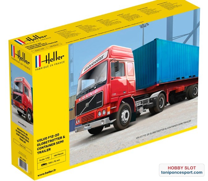 Volvo F12-20 Globetrotter y semi trailer contenedor Kit 1/32