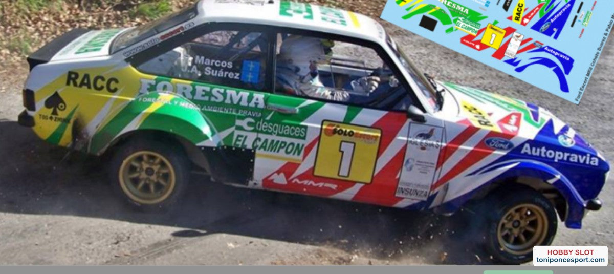 Calca Ford Escort MKII "Cohete Suarez - Pablo Marcos" 1/24