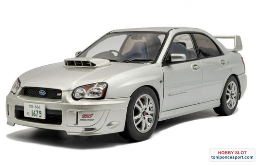 Subaru Impreza WRX STI 2003 Efecto Plateado Premium.