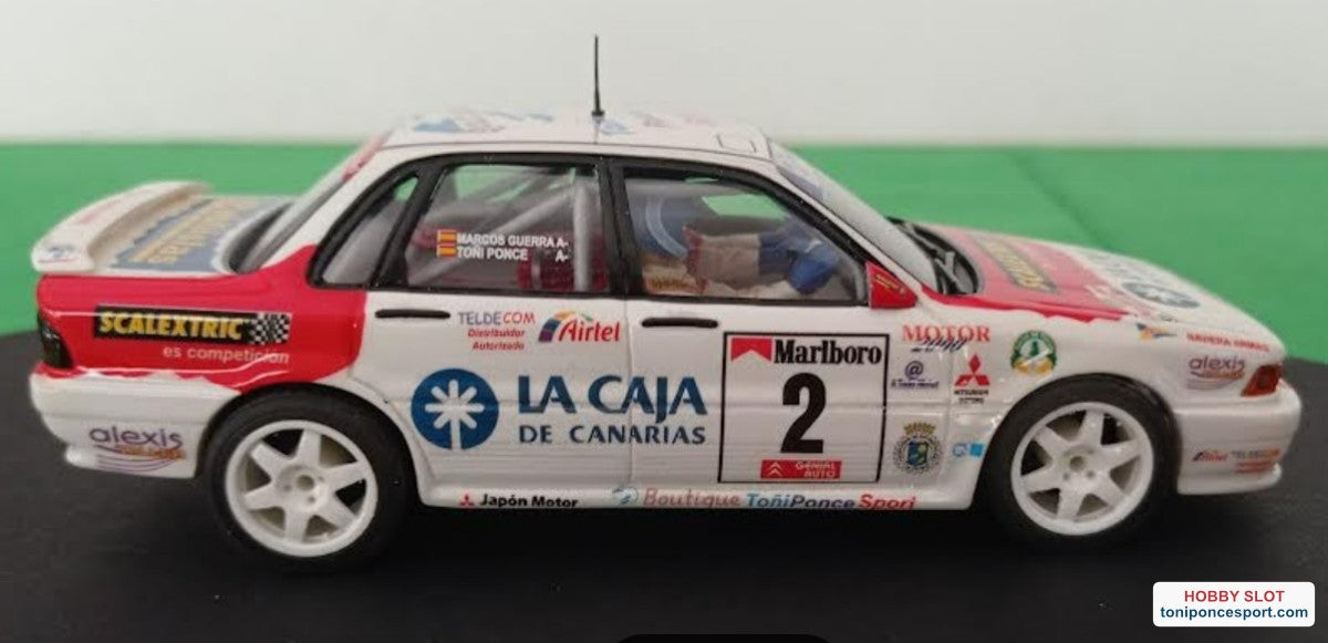 Calca Mitsubishi Galant VR-4 Winner Rallye Villa de Teror 2000 - Toñi Ponce / M. Guerra. 1/18