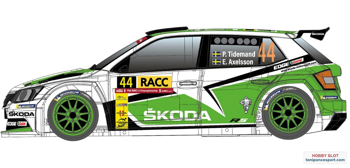 Skoda Fabia R5 Rally Catalunya 2015 Winner #44 - P. Tidemand - R Version