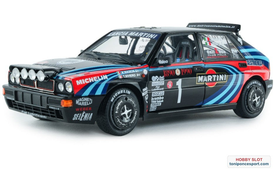 Lancia Delta HF Integrale HOMENAJE A BIASON Rallye Montecarlo 1990 A.SACCO