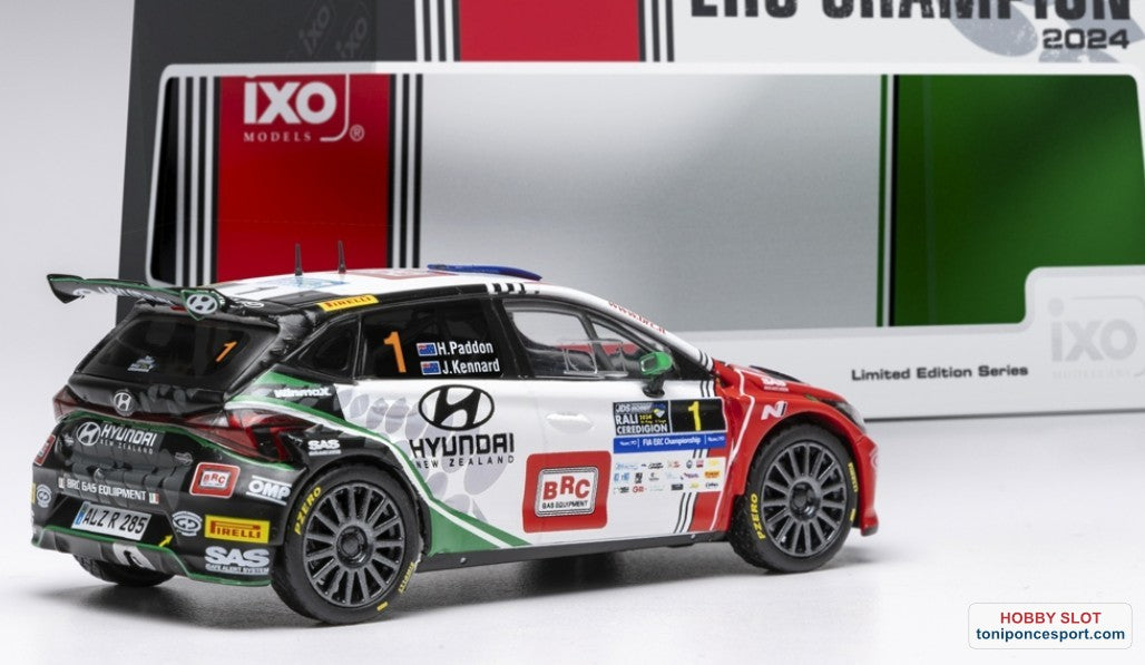 Hyundai i20 Rally2 #1 Winner Rali Ceridigion 2024 (Europe Champion)  H. Padon / J. Kennard.