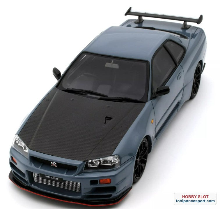 NISSAN SKYLINE GT-R (BNR34) WITH BODY KIT STEALTH GREY 2025