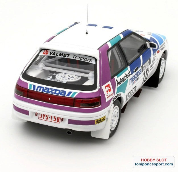 Rally de los 1000 lagos Mazda 323 GTX Gr.A 1991