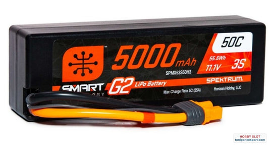 Batería 11.1V 5000mAh 3S 50C Smart G2 Hardcase LiPo IC3