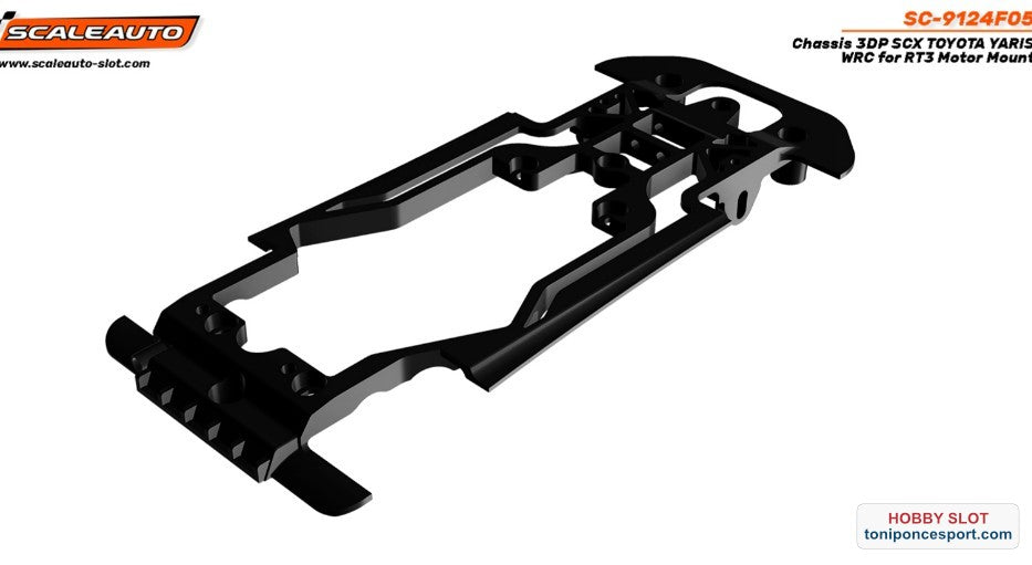 Chasis 3DP SCX TOYOTA YARIS WRC para Soporte Motor RT3