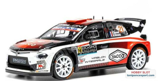 Lancia Ypsilon Rally2 HF Integrale Rallye Monte Carlo 2026 Nº21 Y.Rossel/A.Dunand