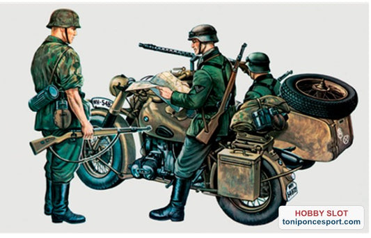 Moto militar BMW R75 with Sidecar 1:35