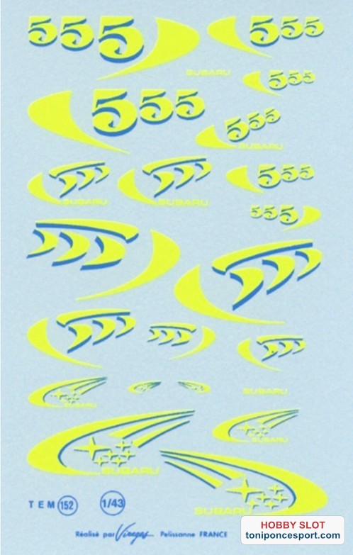 Calca virages Subaru 555 1/43