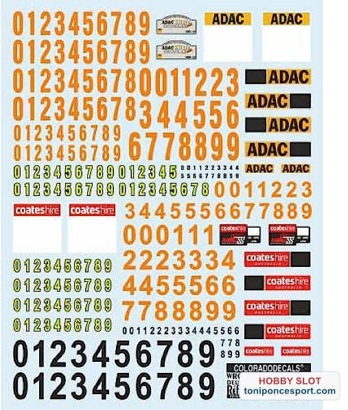 Calca CRP 1/24 Placas Rally 2013 Alemania - Australia