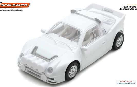 Ford RS200 White Racing Kit - Anglewinder In-Flex 2.0 Chassis.