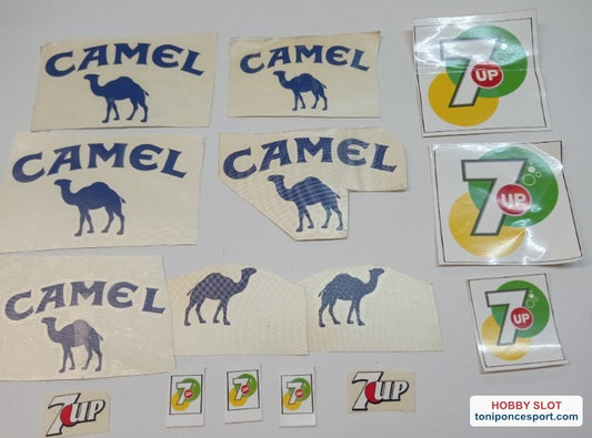 Pegatinas Camel + 7Up.