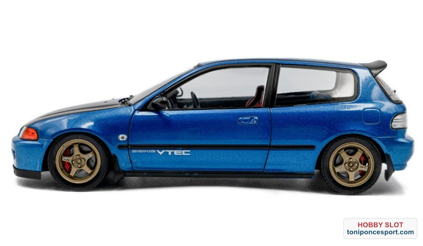 Honda Civic (EG6) 1991 "Solido Works" Azul Cobalto/Fibra de Carbono.