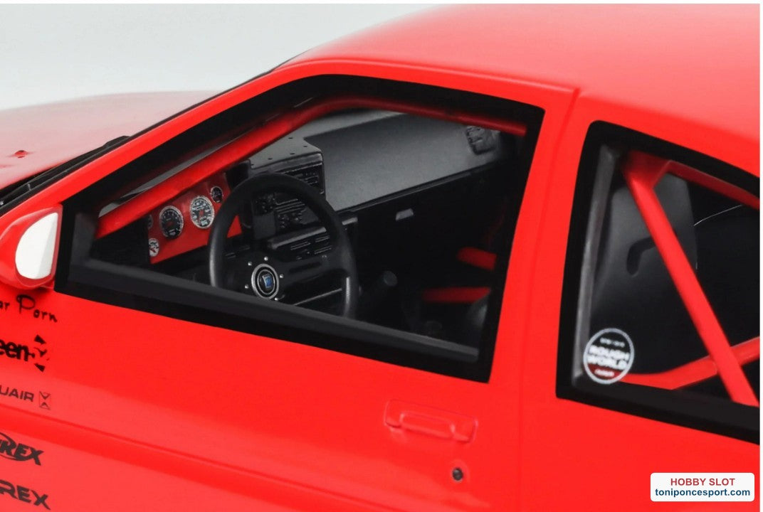 Toyota AE86 Sprinter Trueno WIDEBODY FERRARI ROSSO CORSA 1986