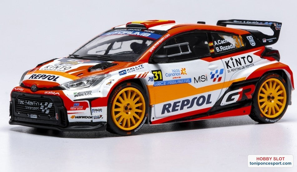 Toyota GR Yaris Rally2 Rally Islas Canarias 2025 #31 A.Cachon/A.Dumand 1:43