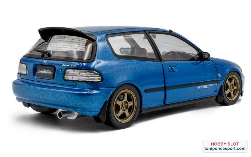 Honda Civic (EG6) 1991 "Solido Works" Azul Cobalto/Fibra de Carbono.