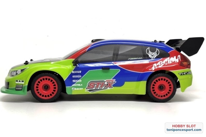 Coche EP Rally "STi-X" brushless 4WD RTR 1/10