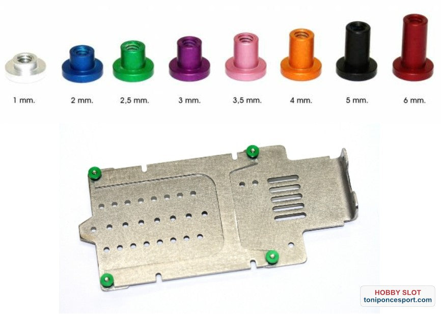 Limitador 2,5 mm. H 1/24 M2 VERDE (x6)
