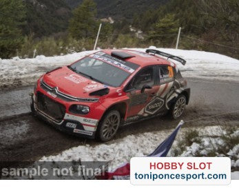 Citroen C3 Rally2 Rallye Monte Carlo 2026 Nº20 L. Rossel / G. Mercoiret.