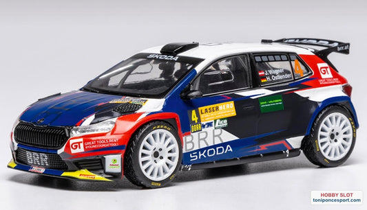 Skoda Fabia RS Rally2 #4 J. Warner / J. Ostlender Winner Lavattal Rally 2024.