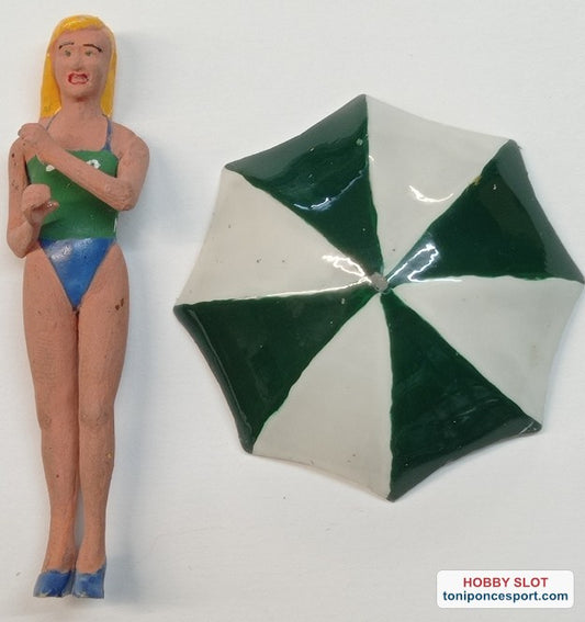 Figura para diorama 1/24 de chica promotora.