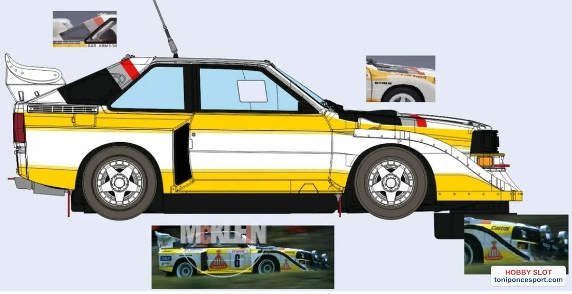 Audi Sport Quattro S1 Rally Montecarlo 1986 Walter Röhrl.