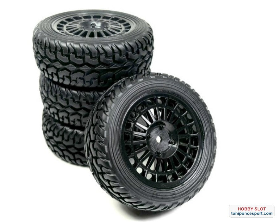 Ruedas Wheel Set ""Rallye Street Design"" black (4).