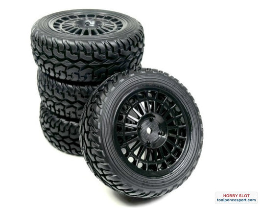 Ruedas Wheel Set ""Rallye Street Design"" black (4).