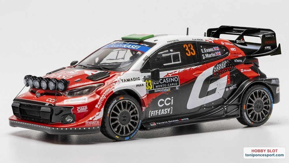 Toyota GR Yaris Rally1 Rallye Monte Carlo 2026 Nº33 E. Evans / S. Martin.